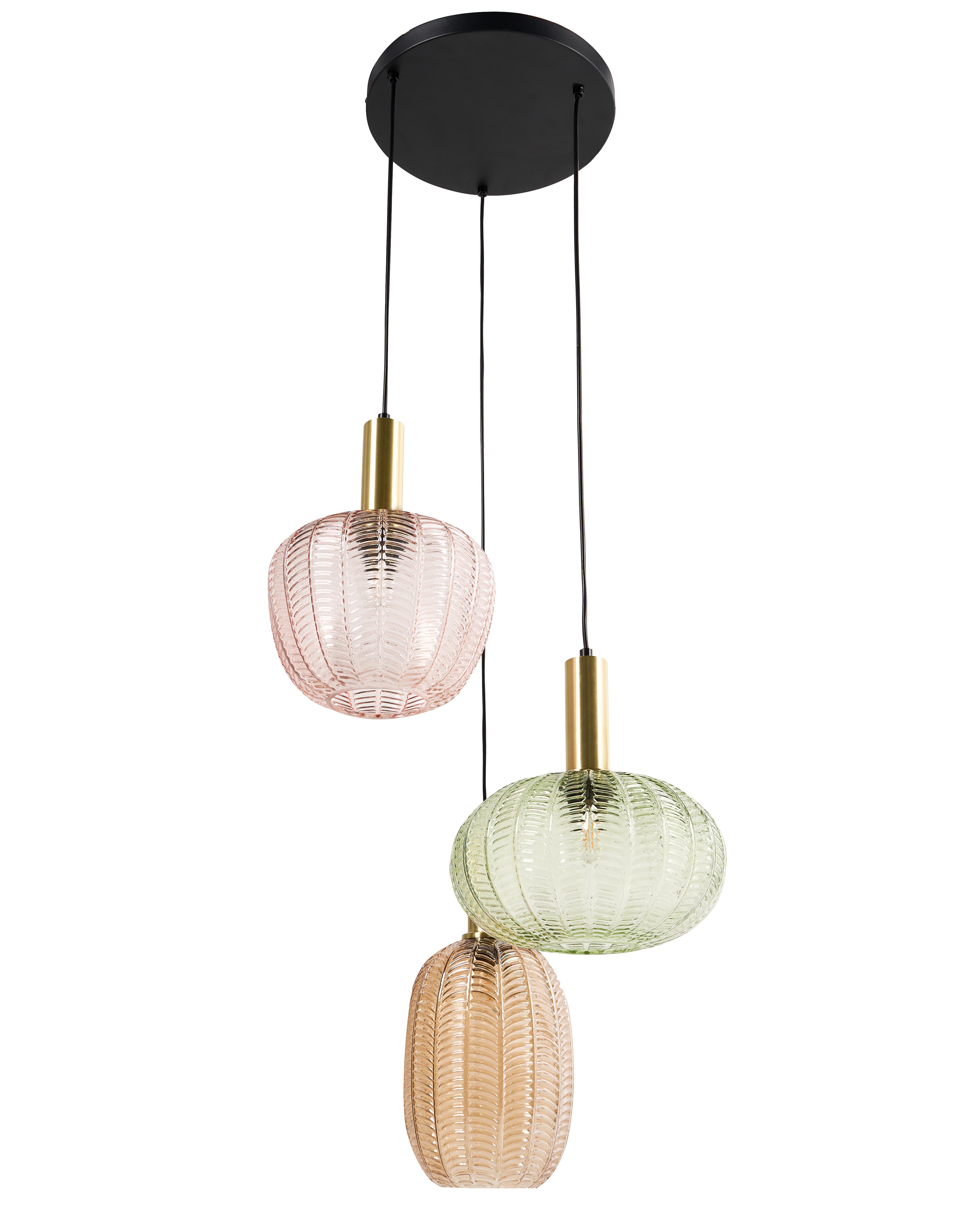 Hanglamp NJORO Glas Meerkleurig