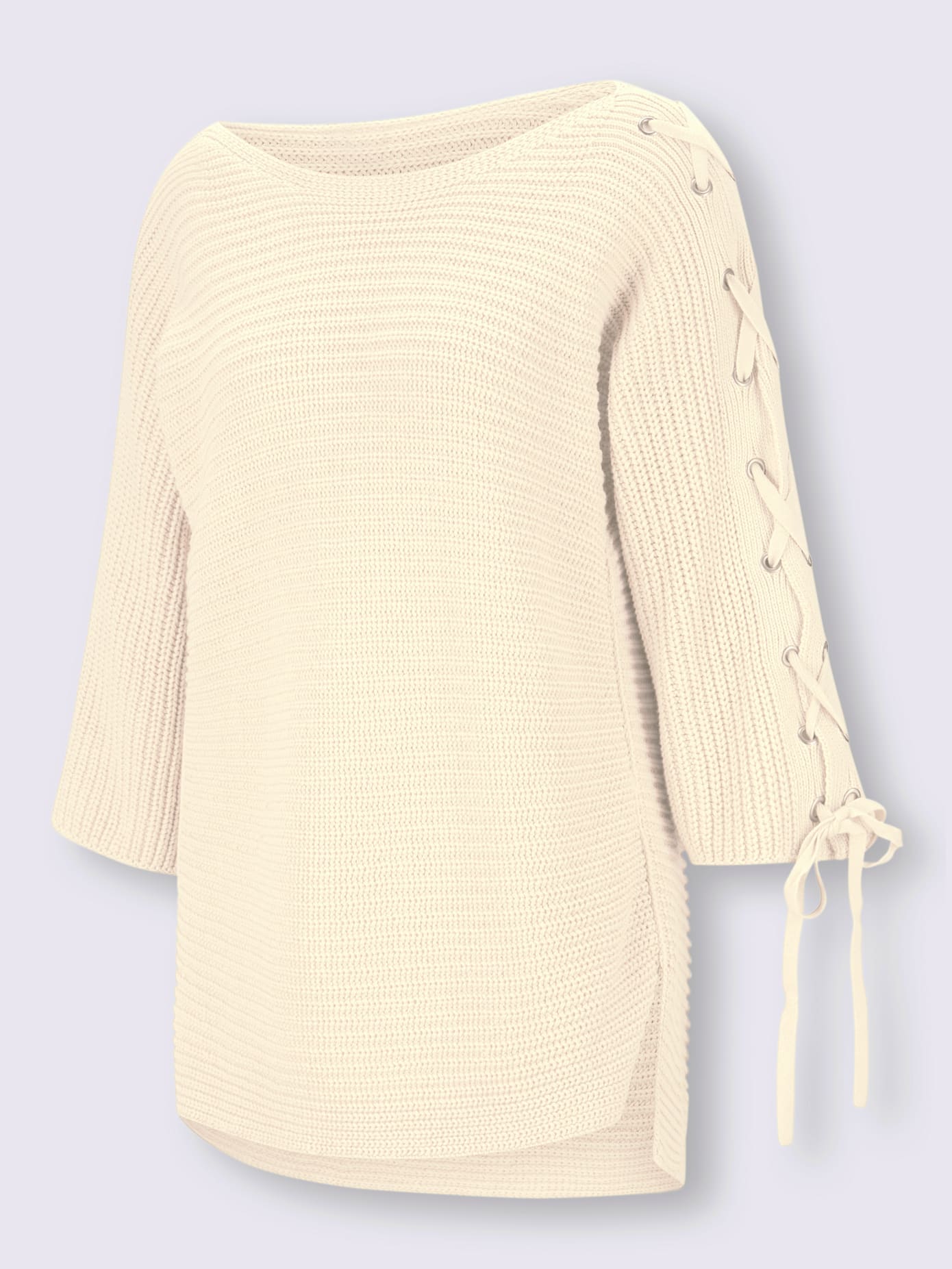 Pull laçage mode aux manches