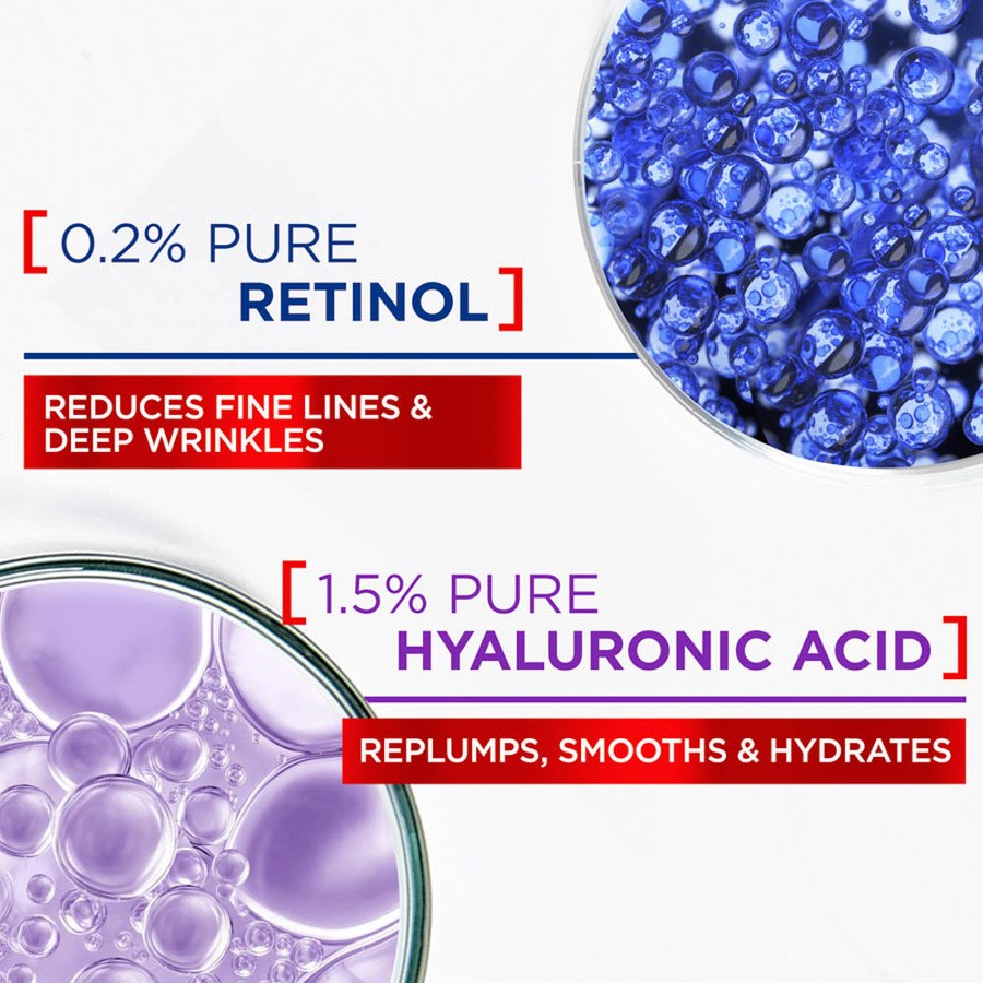 L'Oréal Paris Revitalift Filler 1,5% Hyaluronic Acid Serum + Revitalift Laser Pure Retinol Night Serum