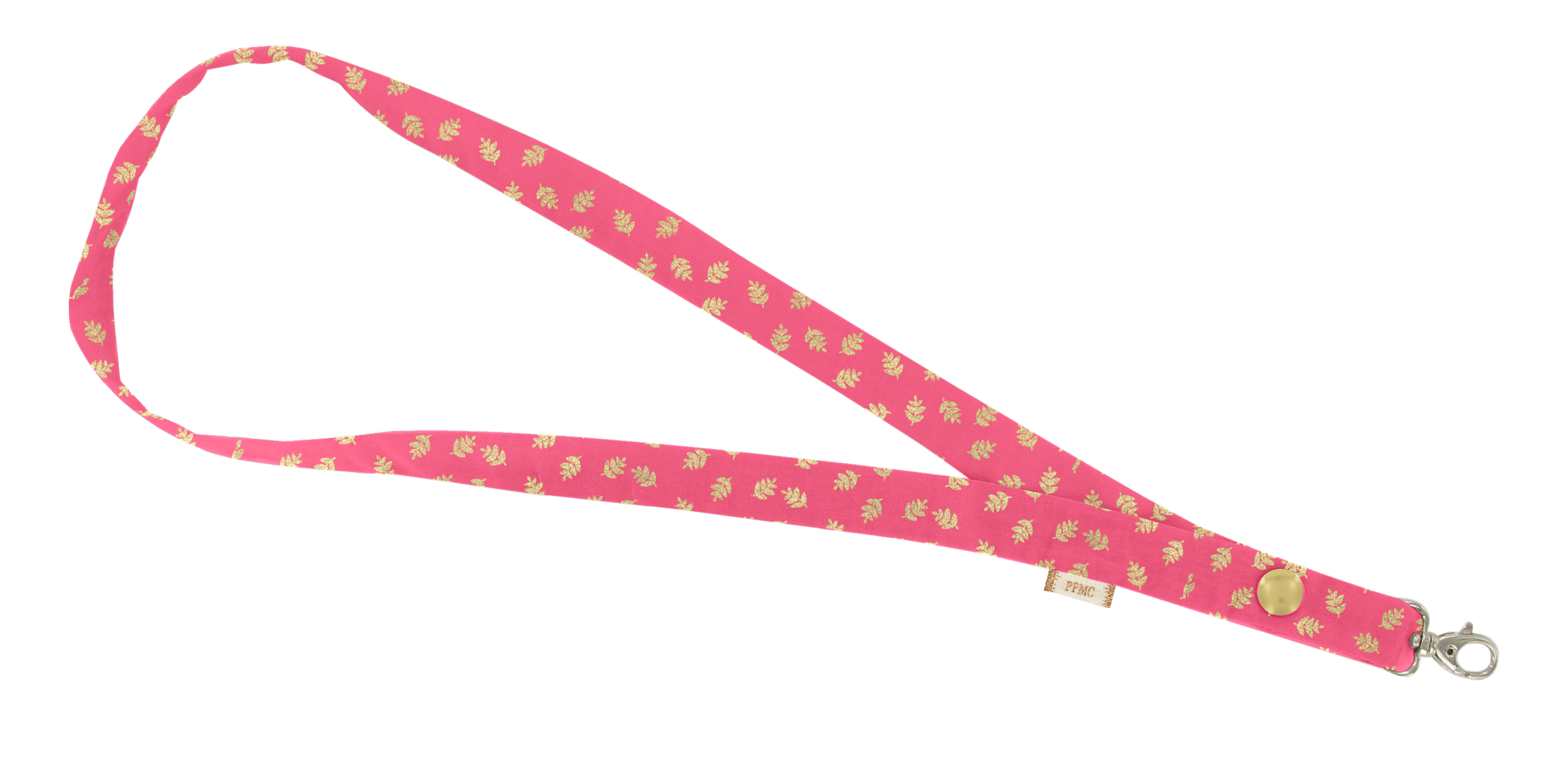 Porte-Clés Collier Feuillage Or Rose
