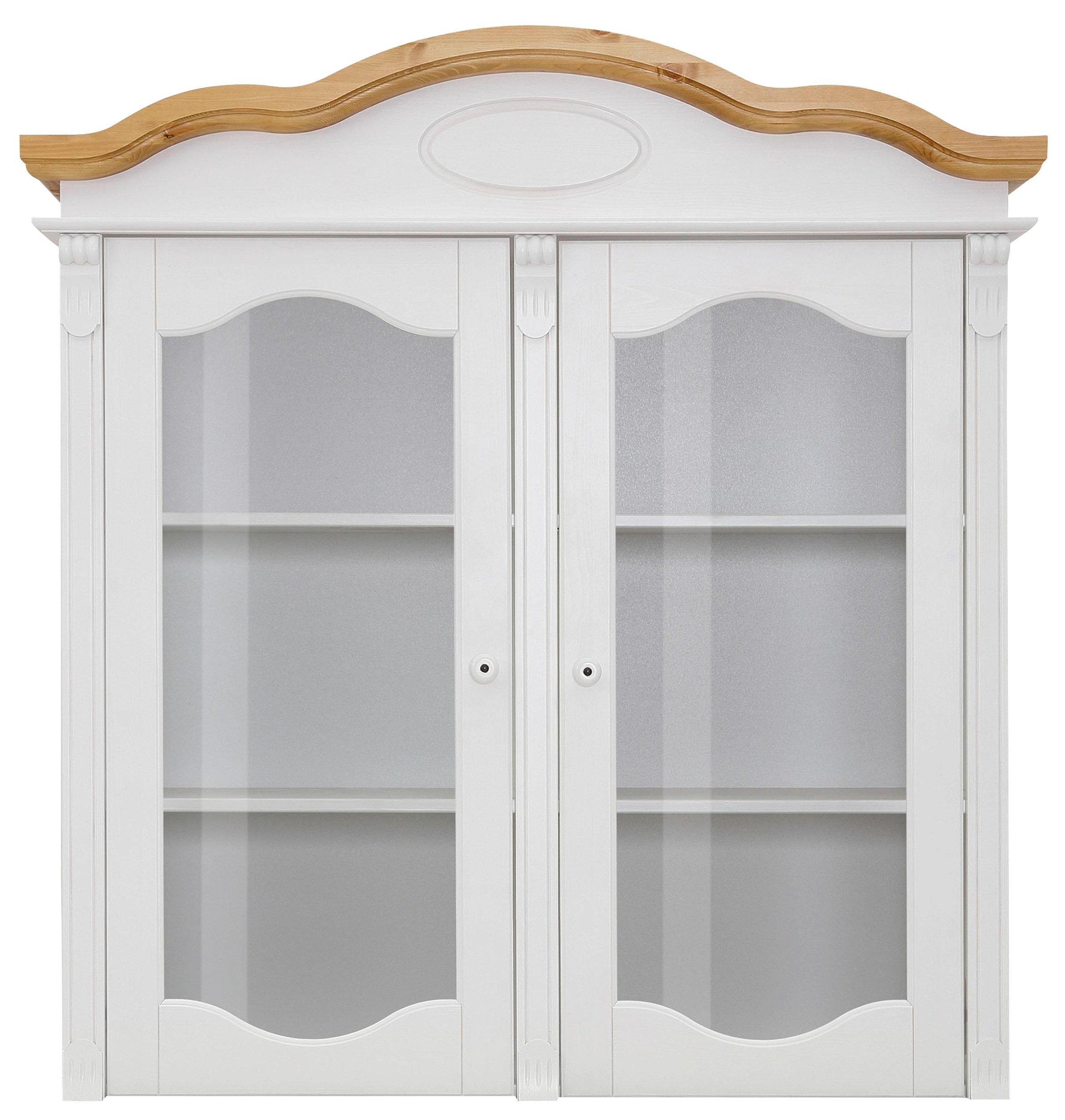 Home affaire Aufsatzschrank »Tessin« Vitrinen-Aufsatz, Breite 115 cm, aus massiver Kiefer, FSC®