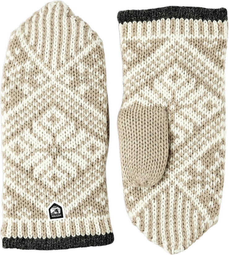 Hestra Nordic Wool Mitt Beige/offwhite
