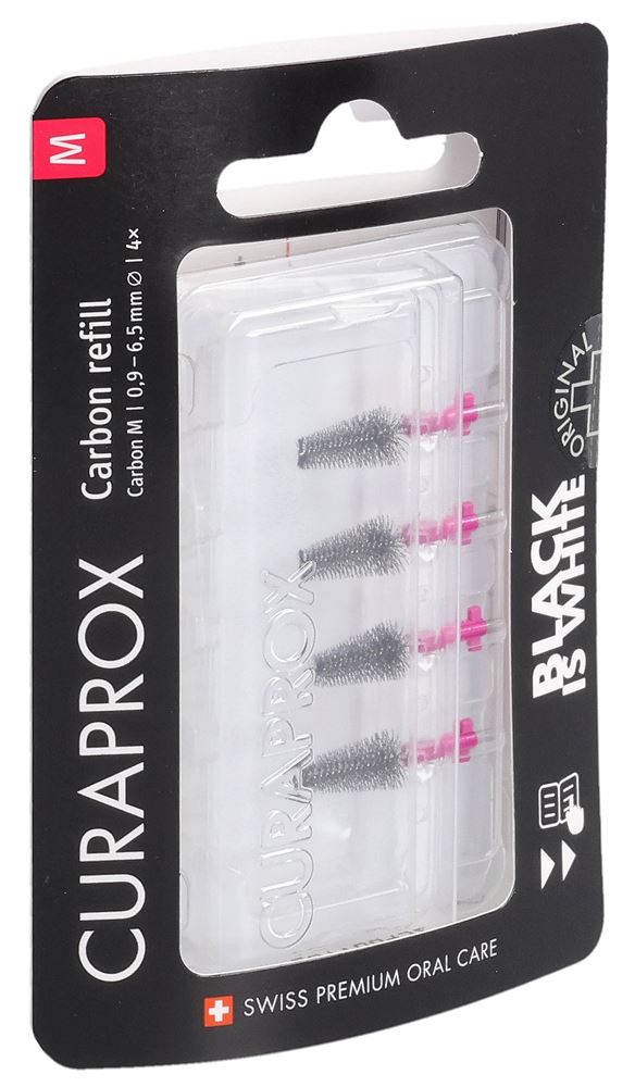 CURAPROX Black is white-CPS Carbon M refill Blist 4 Stk