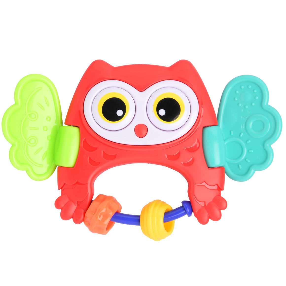 Topomini Baby Guck-Guck Eule rot / bunt