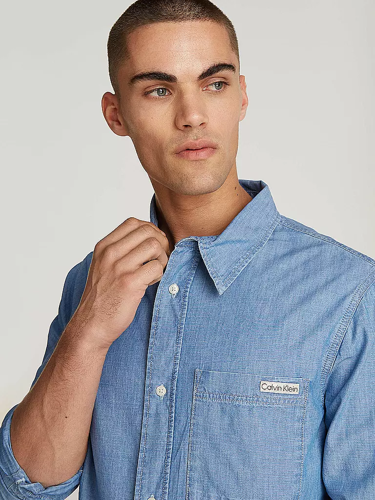 CALVIN KLEIN JEANS Jeanshemd blau