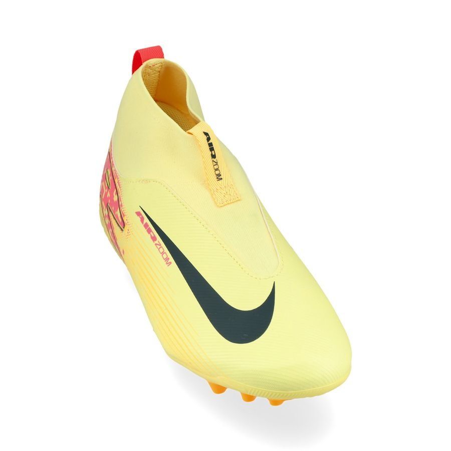 Nike Air Zoom Mercurial Superfly 10 Academy AG Mbappé Personal Edition - Orange/Bleu Enfant