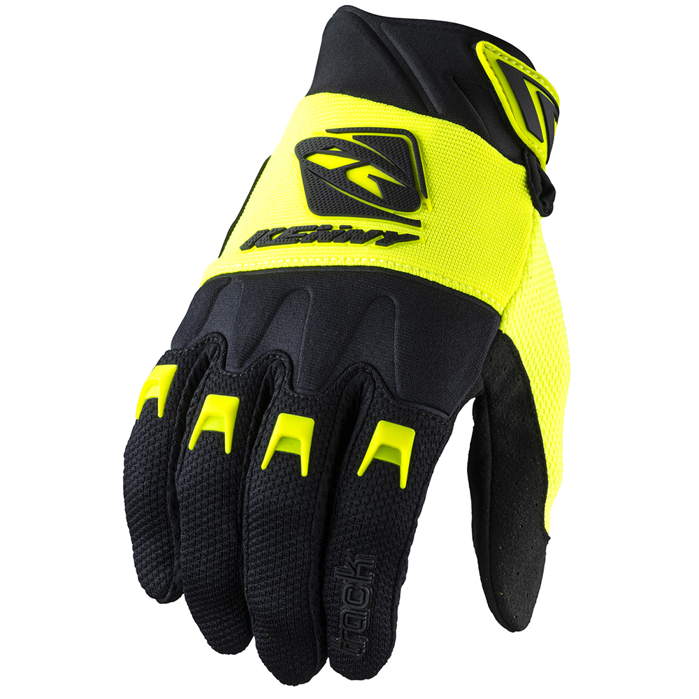 Kenny - Gants Track - 2022 Noir / Jaune fluo