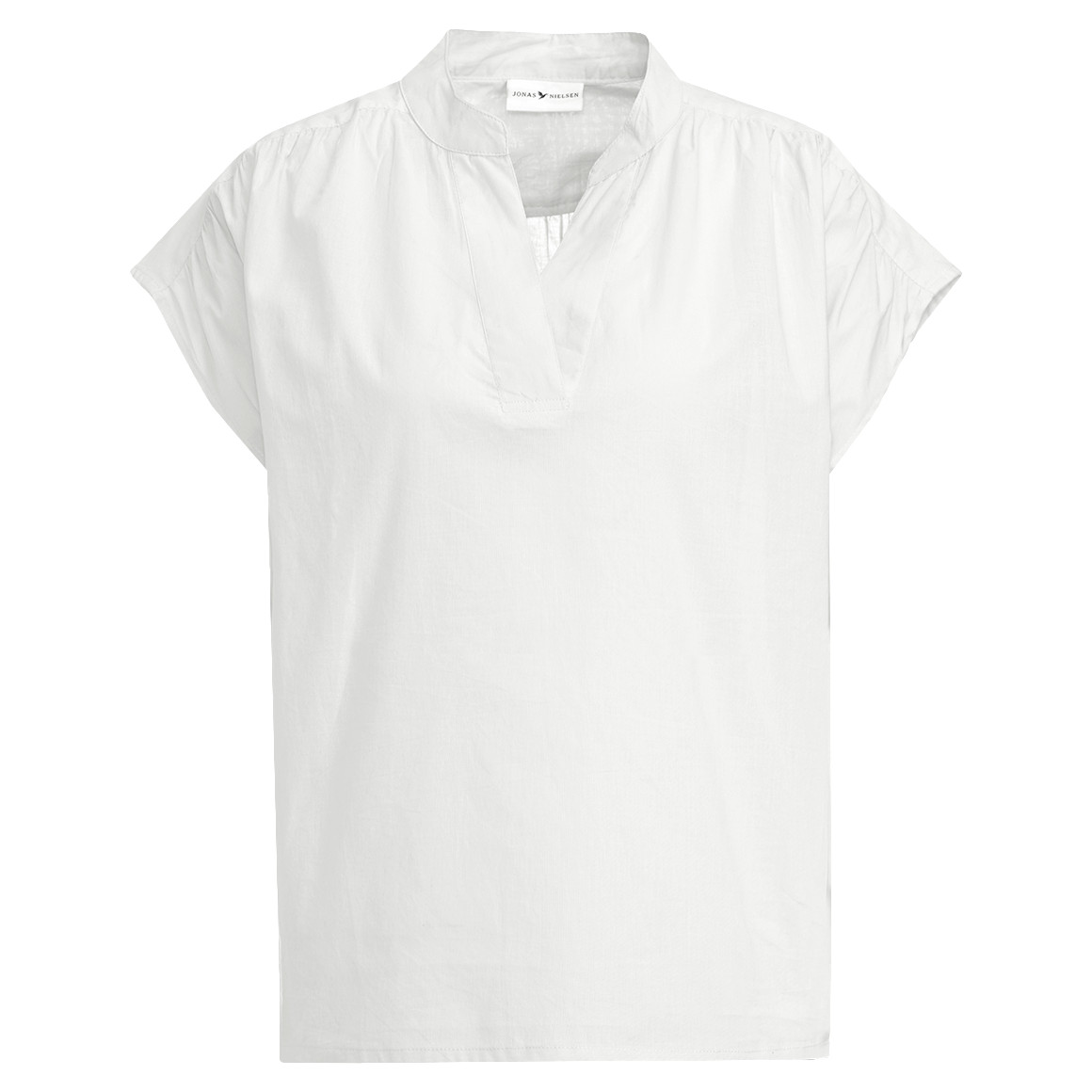 Jonas Nielsen Damen Bluse aus Bio-Baumwolle weiss