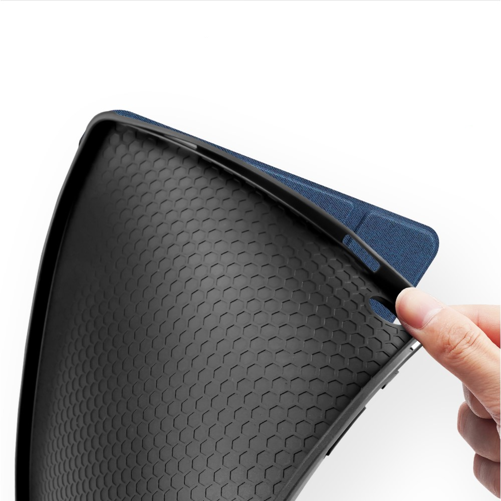 Samsung Galaxy Tab A9  Plus Tasche Smart Cover Hülle Stoff Design - Blau