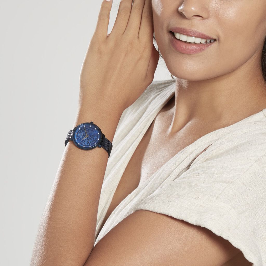 Montre Pierre Lannier Eolia Bleu