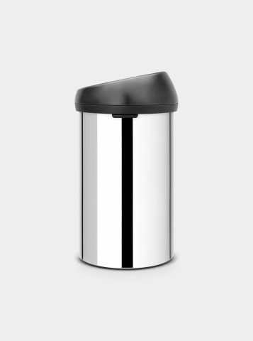 Touch Bin afvalemmer, 60L - Brilliant Steel