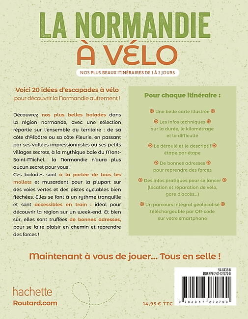 HACHETTE - LA NORMANDIE A VELO ROUTARD