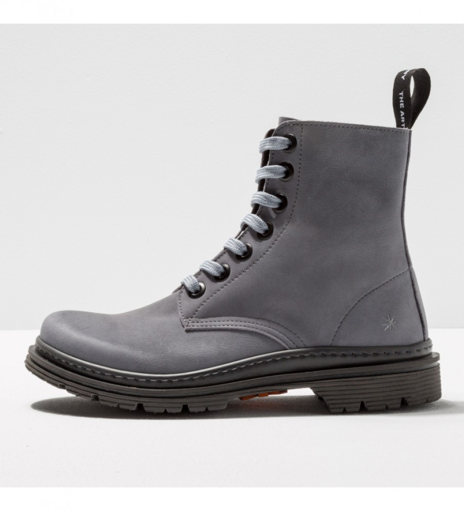 Botas Art 1891 em couro nobuck Birmingham cinza