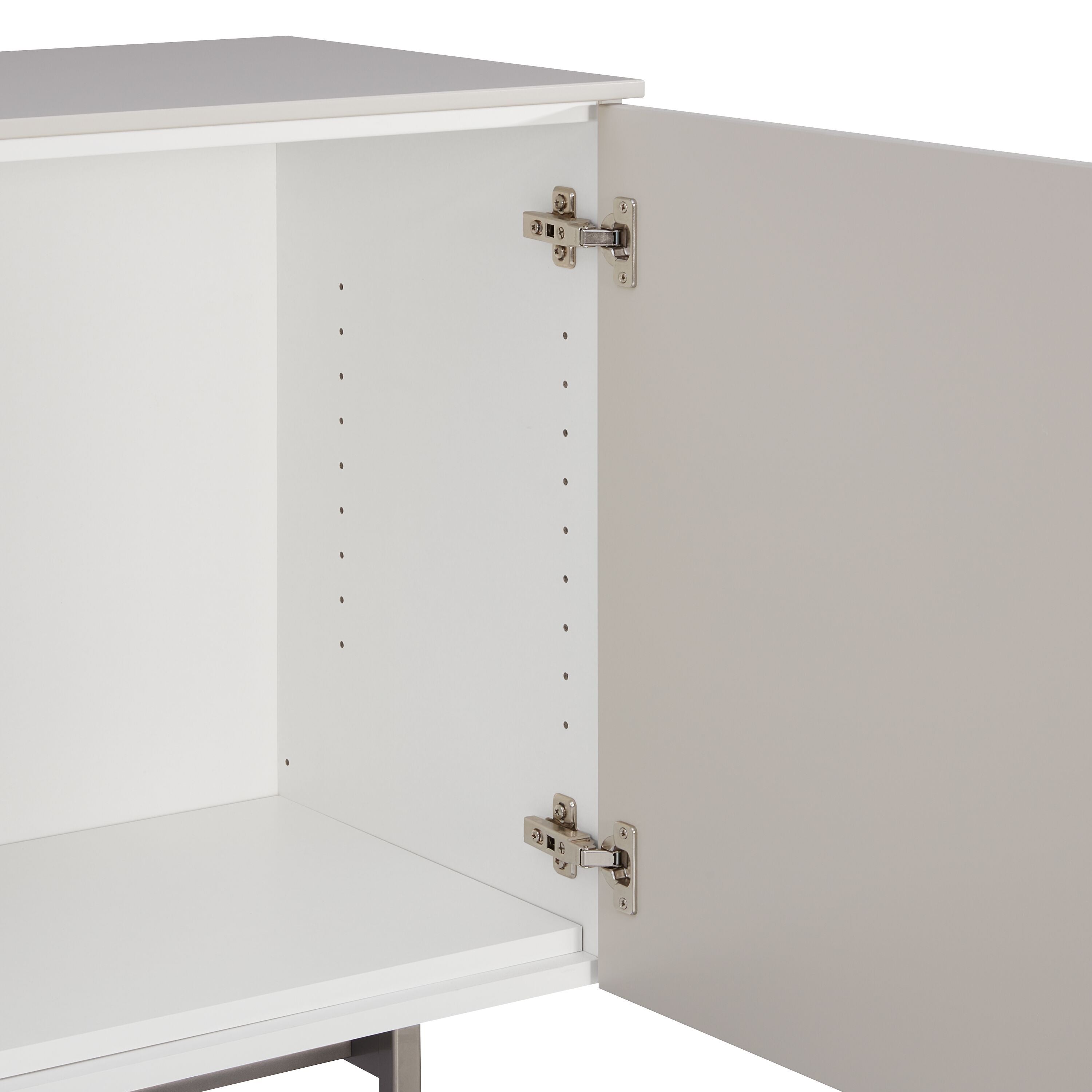 TILL Sideboard - Eiche / Taupe / B: 168.0 cm x T: 41.0 cm x H: 77.0 cm