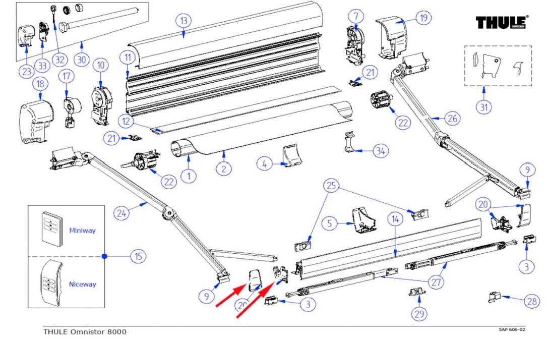 LH RH Endcap Lead Rail