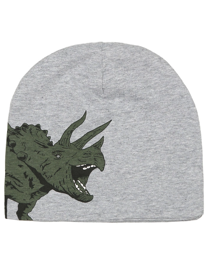 Jersey-Beanie TRICERATOPS in grau melange