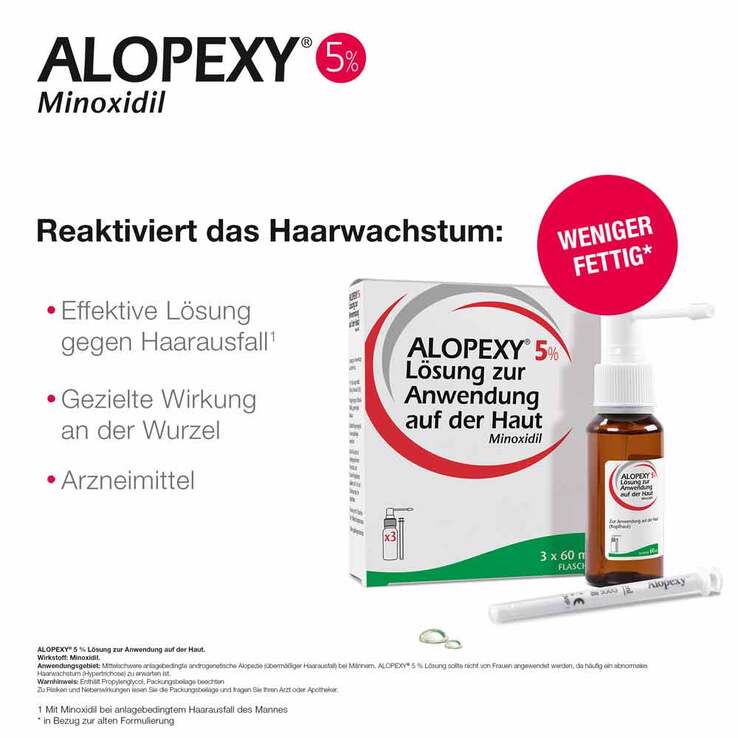 Alopexy 5% Lösung, 6x60 ml