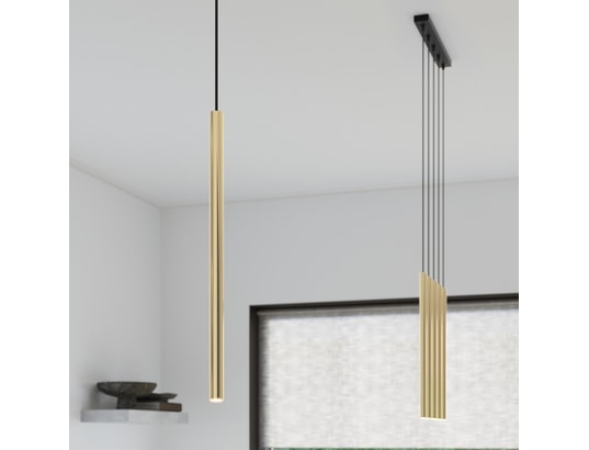 SOLLUX LIGHTING - Suspension Lampe pendante pastelo 3p or poli