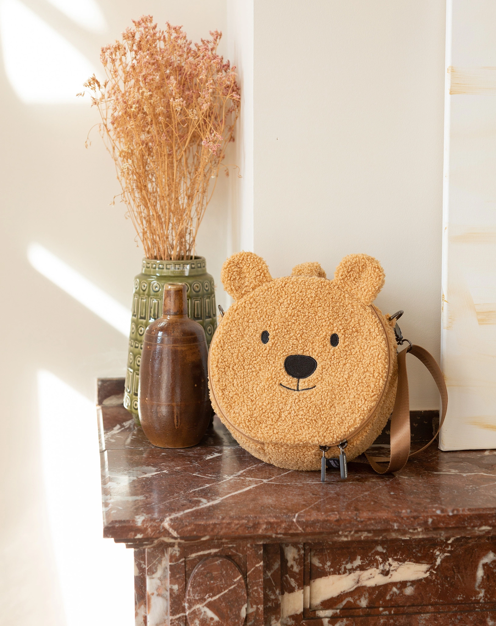Umhängetasche TEDDYBÄR (24x24) in braun