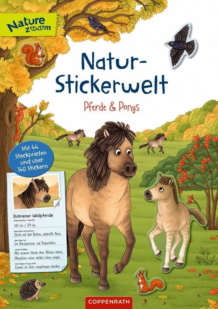 Nature Zoom / Natur-Stickerwelt - Pferde und Ponys
