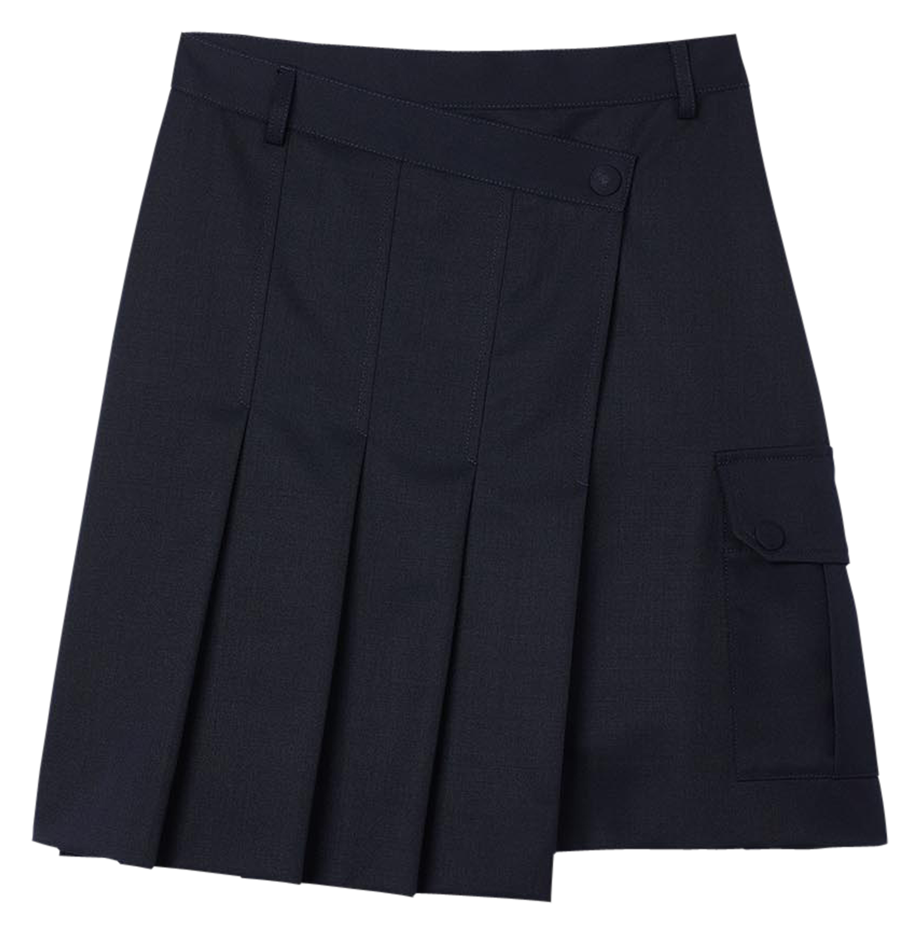Jupe courte plissée | Bleu