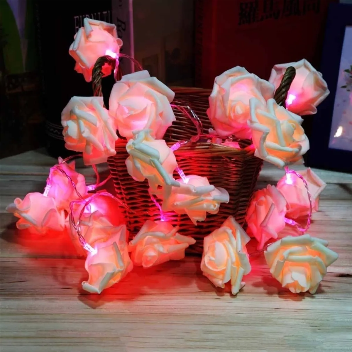 Wewoo Guirlande LED 3m - Fleur Rose