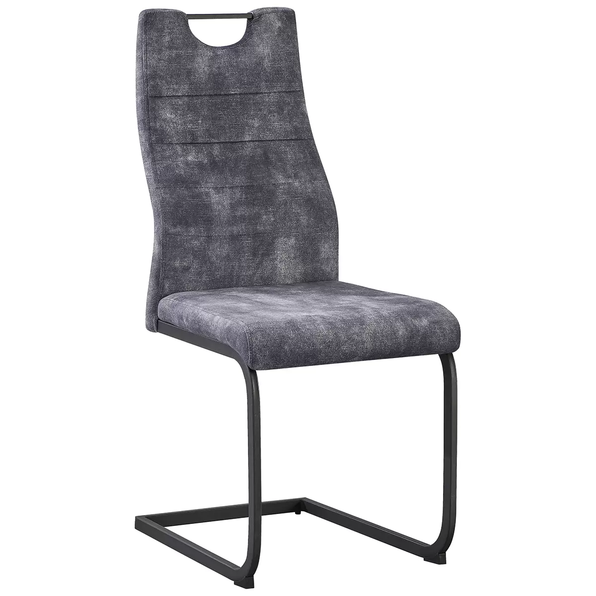 Stuhl Melbourne grau,schwarz