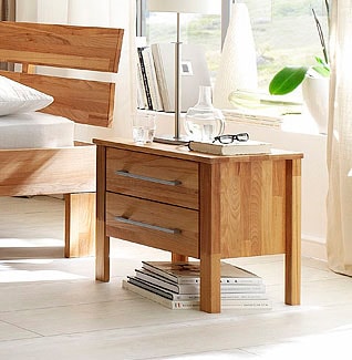Home affaire Nachtkonsole »Modesty Nachtkonsole, überzeugt durch sein klares, schlichtes Design« Massivholz, Skandinavisches Design, Robust, stabil, FSC zertifiziert