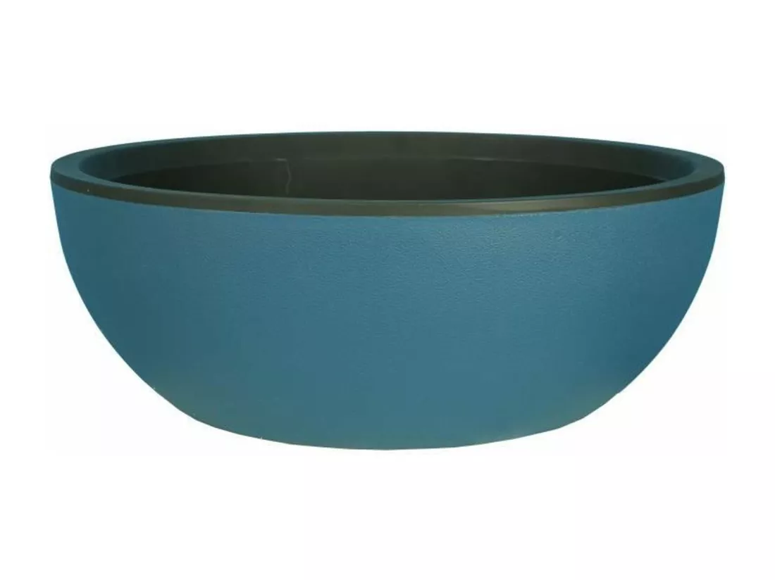 Pot en plastique rond effet granit 40 cm