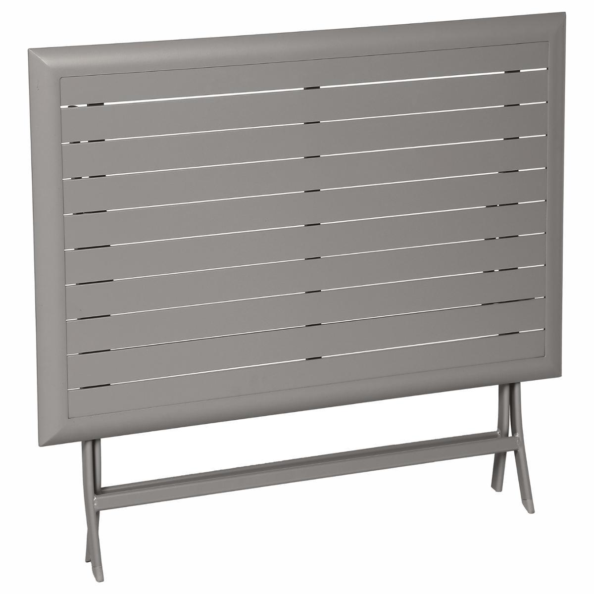 TABLE AZUA PLIANTE ALUMINIUM TONKA 6 PLACES