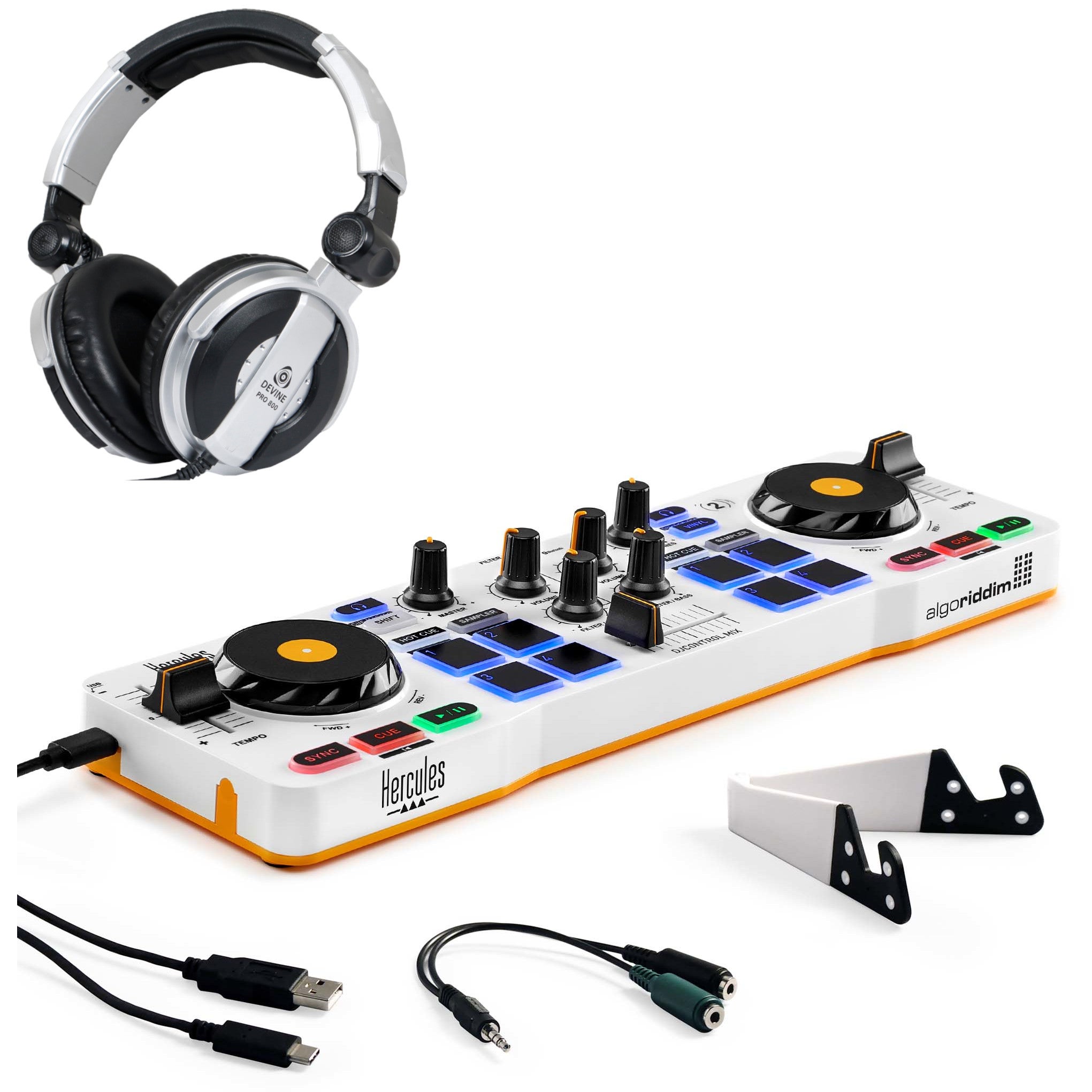 Hercules DJControl Mix DJ starterset voor smartphones