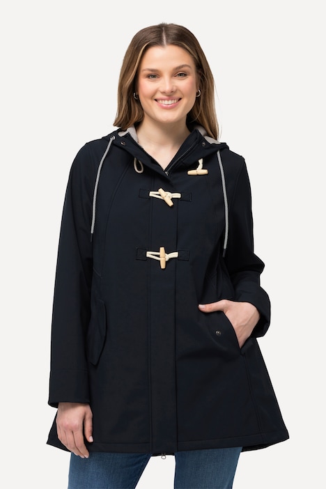 HYPRAR Softshelljacke, wasserabweisend, Fleecefutter, Kapuze