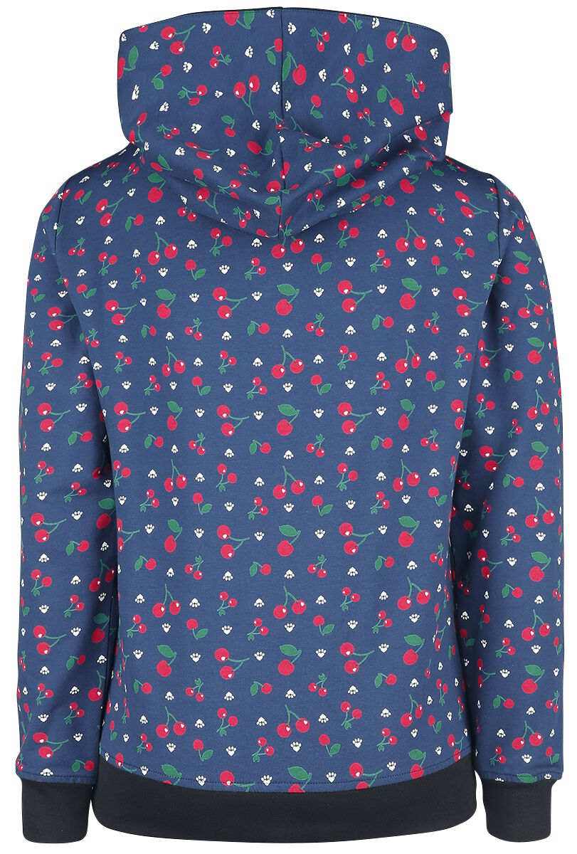 Sweat Col Châle Cat Paws & Cherries | Pussy Deluxe Sweat-shirt à capuche