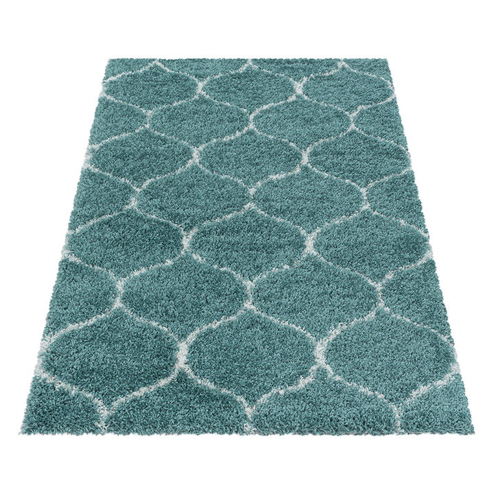 Berber vloerkleed - Agadir Circle Blauw/Creme | Warm