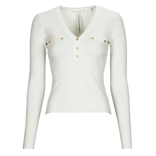 Guess - LS FLAVIE HENLEY SWTR - Beige