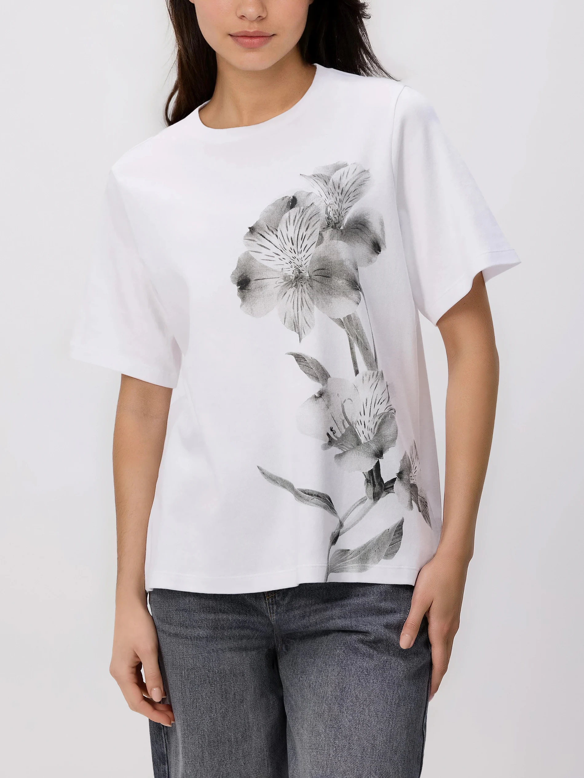 T-Shirt aus Baumwolle mit Aufdruck