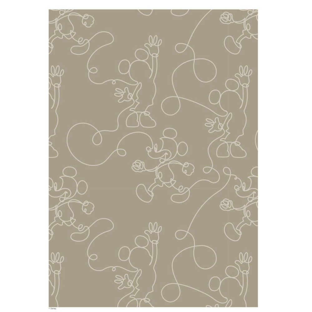 Køb Poster & Frame Disney - Green & White Mickey Outline