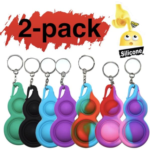 2-pack Enkel fordypning, MINI Pop it Fidget Finger Toy / Toy - CE