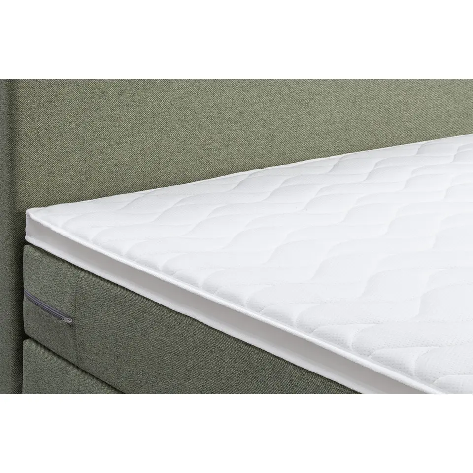 Boxspring Liv egaal - groen - 180x200 cm - vierkante poot