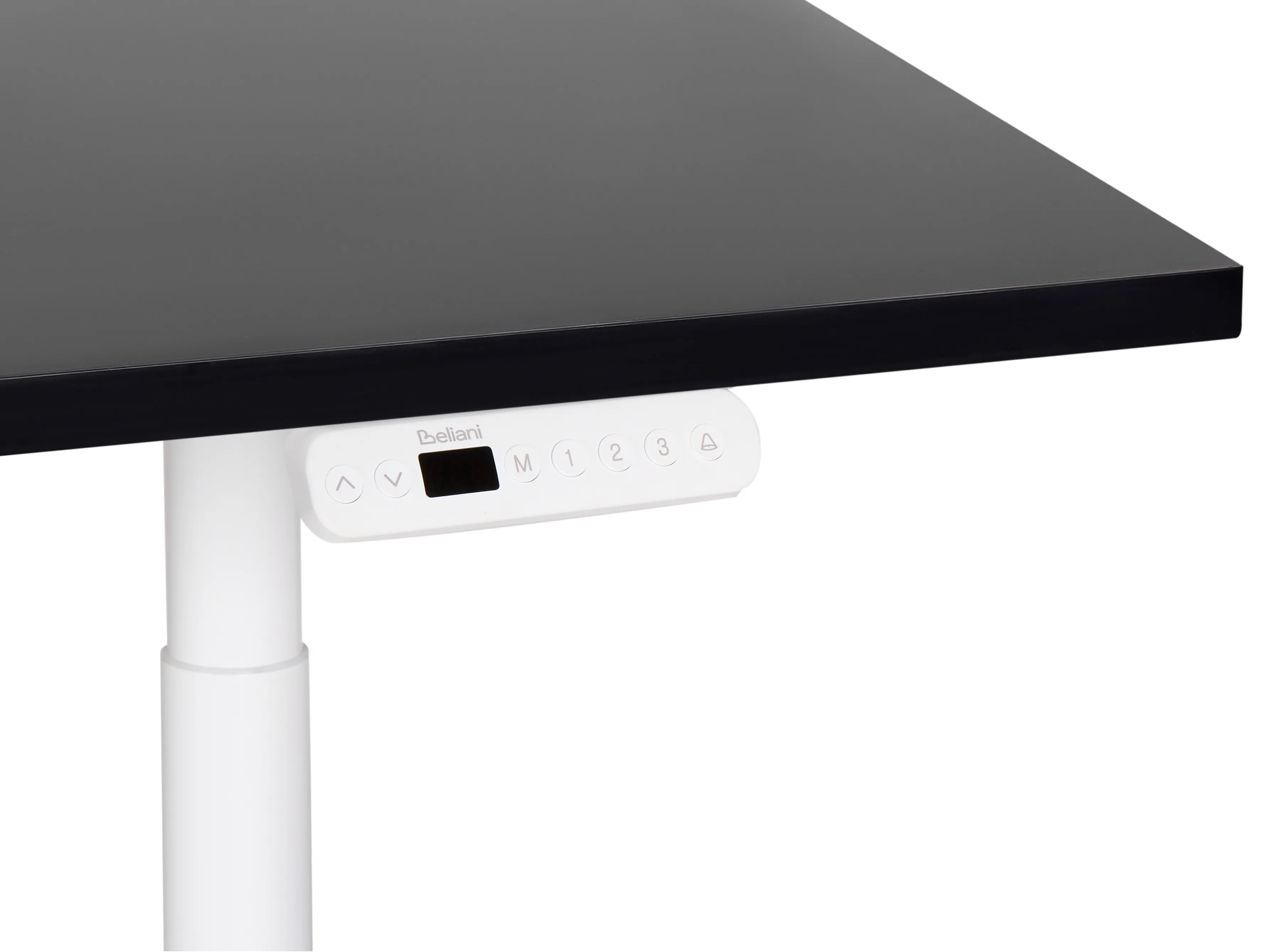 Elektrisch verstelbaar sta-bureau DESTINAS Zwart/wit 180 cm 80 cm