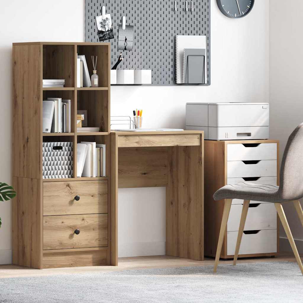 vidaXL Artisan eikenhouten bureau 60 x 40 x 76 cm