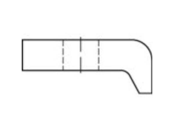 TOOLCRAFT Klemplader 10 mm Stål varmgalvaniseret 137756 1 stk (Ø x L) 60 mm x 10 mm