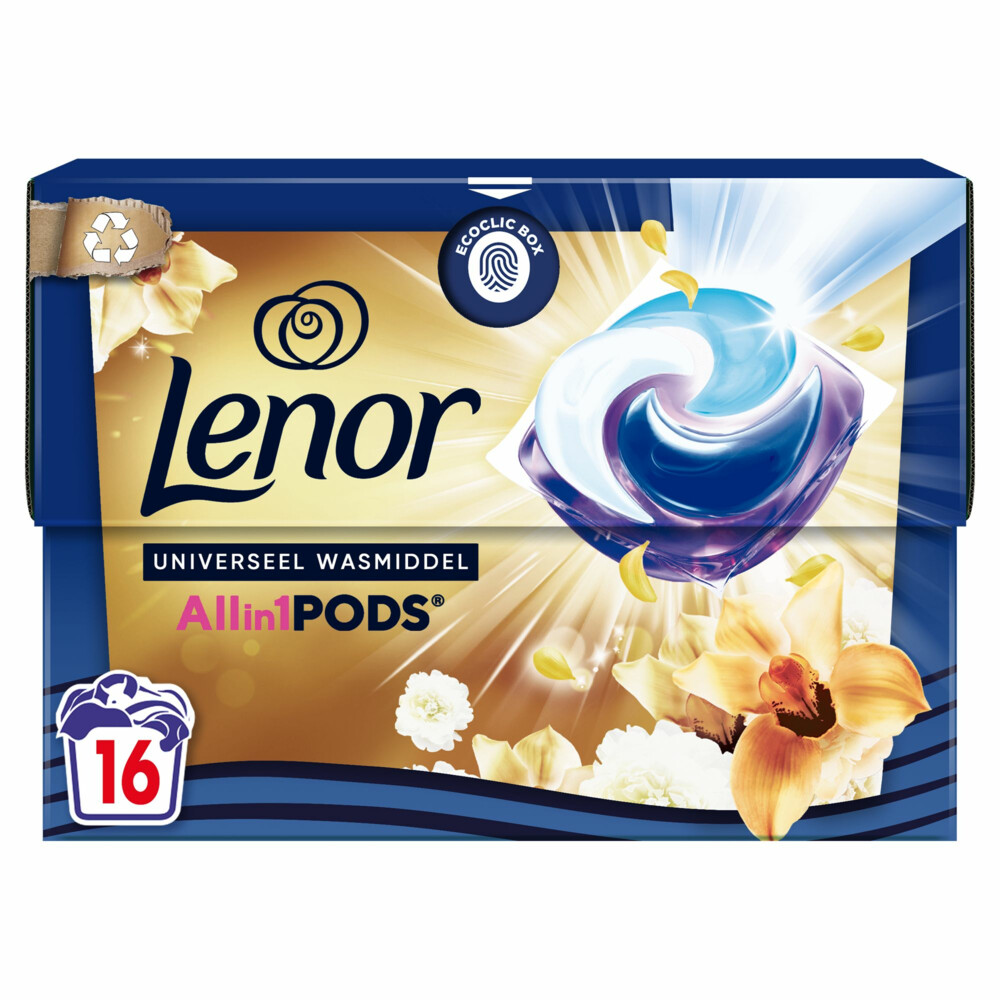 Lenor Wasmiddel All-in-1 Pods Gouden Orchidee16 stuks