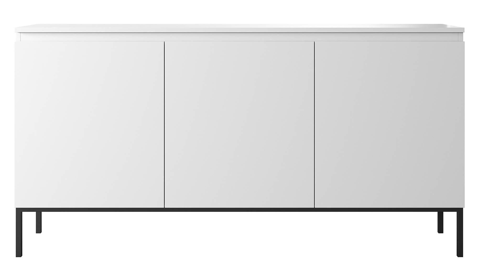 NADUVI Collection Kate Dressoir - B 150 cm - Wit / Zwart