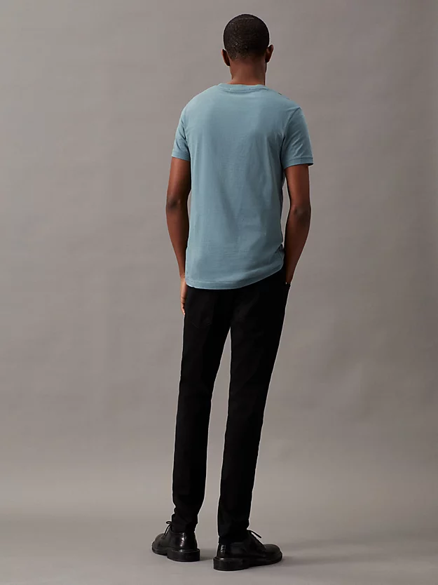 Camiseta slim fit com monograma