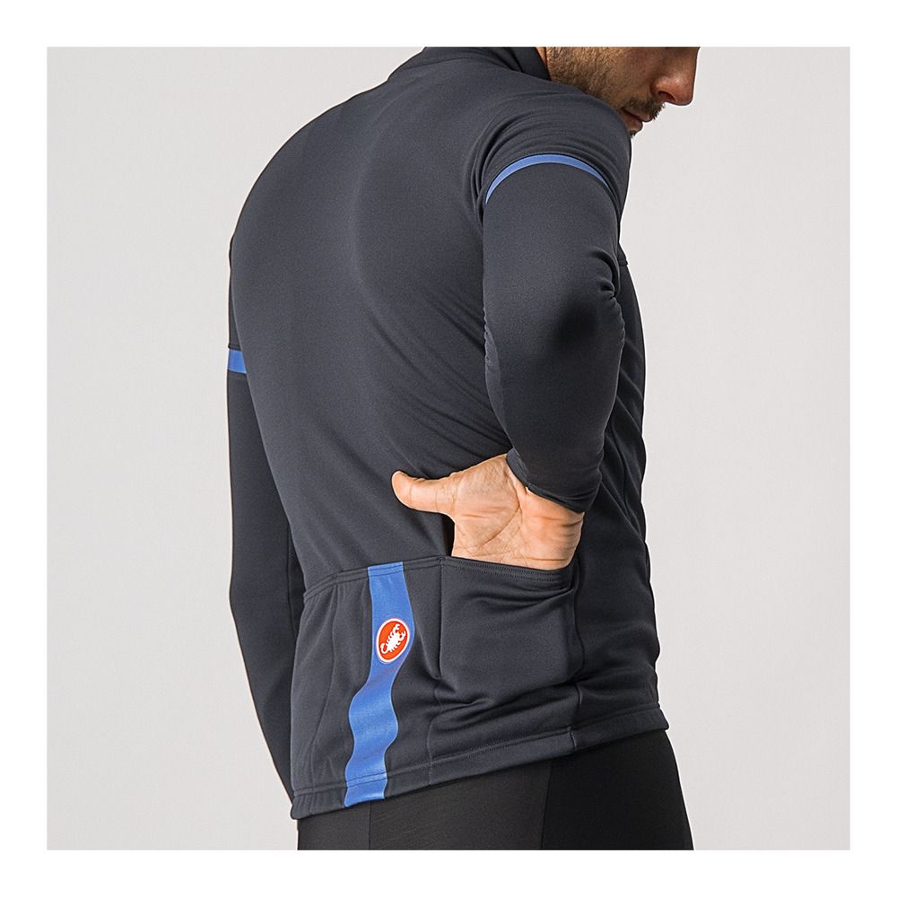 Castelli FONDO 2 - Maillot Homme light black/blue reflex