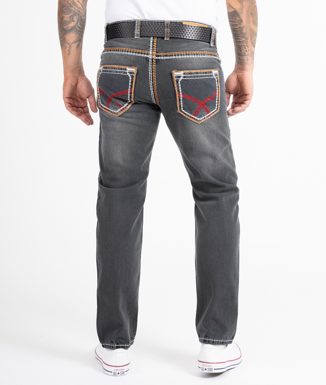 Rock Creek Jeans Comfort Fit dicke Nähte Loose Fit