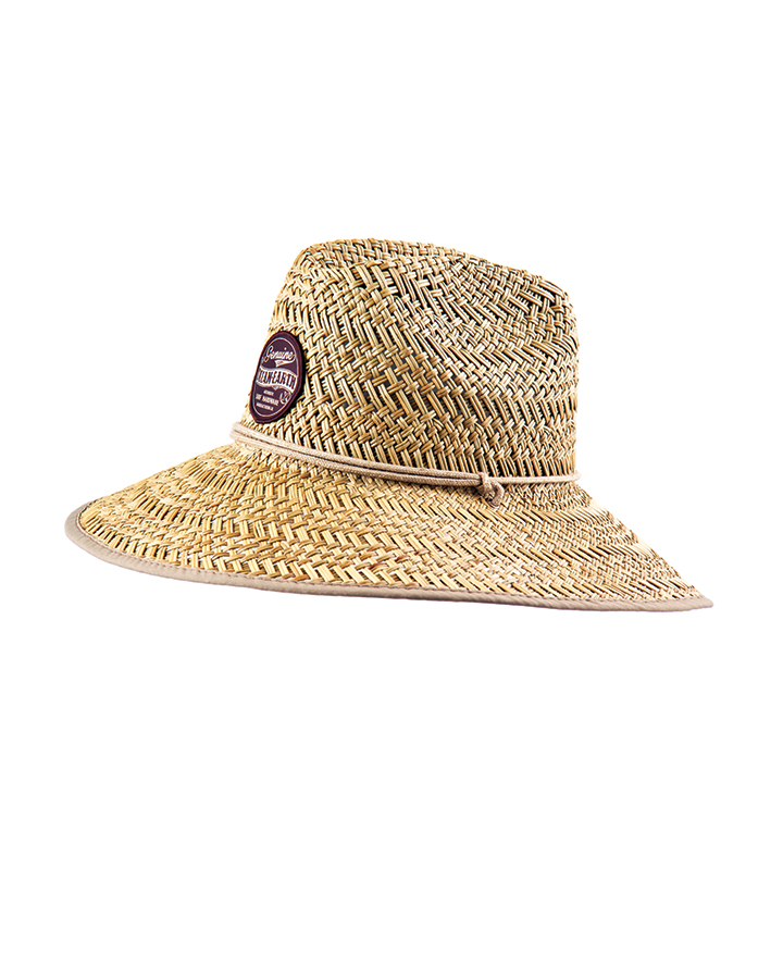 Ocean and earth Bula Cane Hat / Chapeau Bula cane Natural