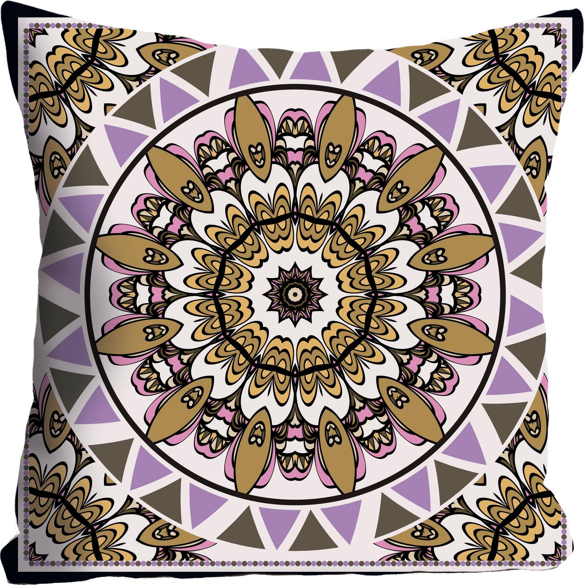 queence Dekokissen »»Mandala«,« Kissenhülle ohne Füllung, 1 Stück