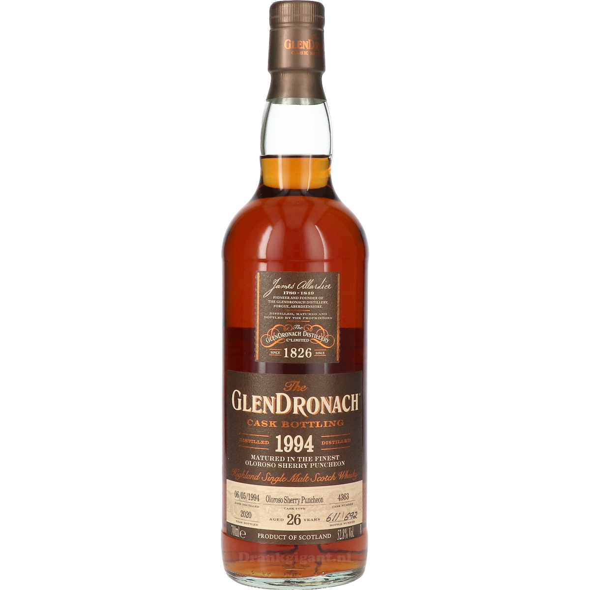Glendronach 26 Year Oloroso Sherry Cask 1994 70 cl
